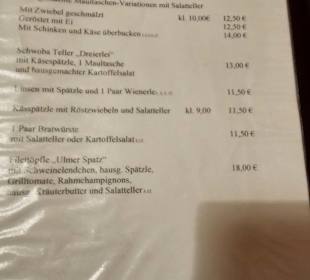 Speisekarte Stand: 02/2024