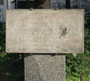 Tablica poświęcona 3. Dywizji Piechoty Traugutta