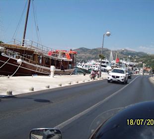 Zufahrt zum Kreuzfahrtkai Dubrownik