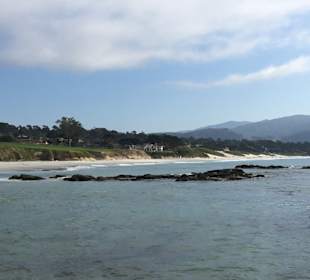 Carmel Beach und Pebble Beach Golfplatz