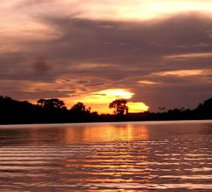 Sundown im Orinoco Delta
