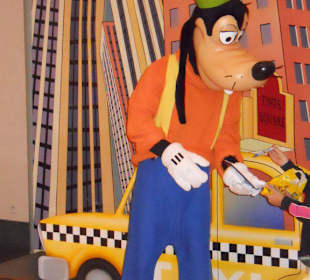 Disneyfiguren im Hotel