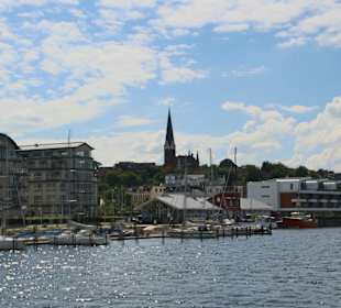 Blick in den Flensburger Hafen