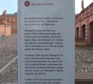 Auf der Historischen Route durch Rastatt