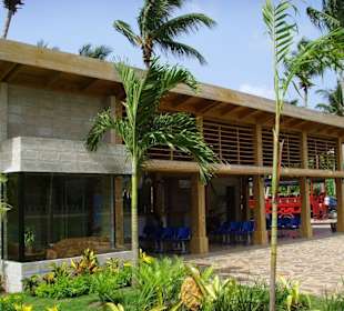 Die Wartehalle des Flughafens