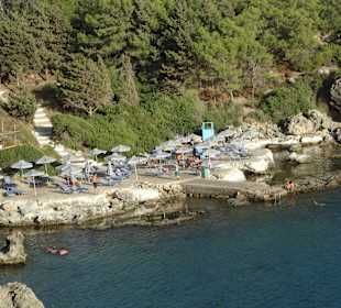 Ladiko-Felsstrand