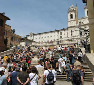 Widok na Schody Hiszpańskie