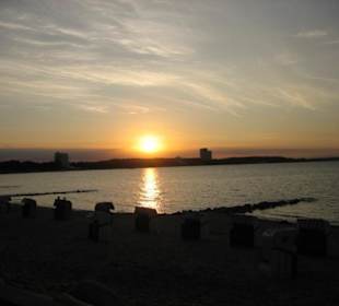 Sonnenuntergang am Timmendorfer Strand
