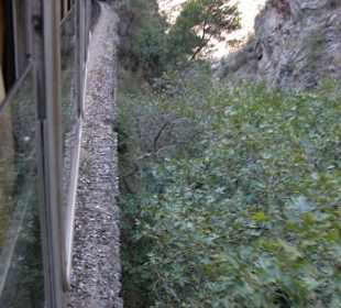 Mit der Zahnradbahn von Diakópto nach Kalávrita
