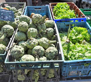 Impressionen vom Wochenmarkt Saint-Cyprien-Plage