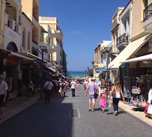 Einkaufstraße Heraklion zum Hafen