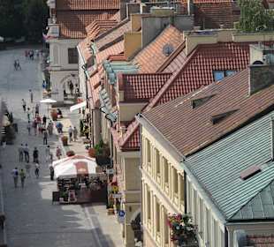 Widok z wieży widokowej Bramy Opatowskiej