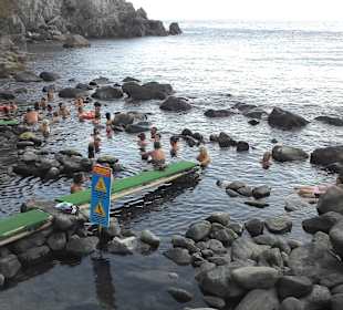Fumarolen - Baden im heissen Wasser