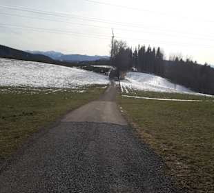 Bühlach Wanderweg zum Windrad
