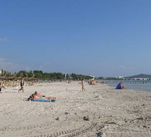 Feinster Sand am Strand.