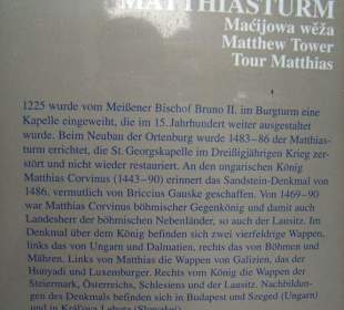 Infotafel am Matthiasturm