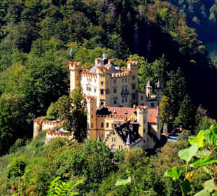 Das Schloß von Neuschwanstein aus gesehen