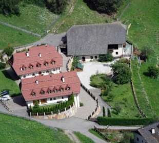 Blick aus der Seilbahn auf die Hänge des Ritten