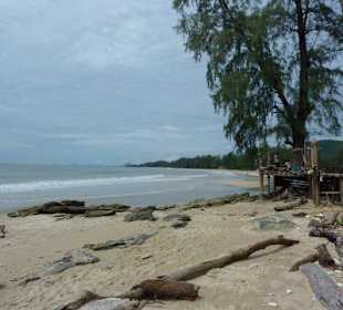 Der Strandabschnitt im Süden der Bucht