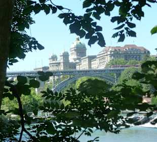 Bundeshaus durch die Bäume