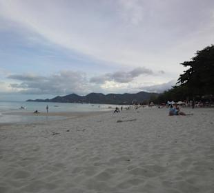 Chaweng Beach am frühen Abend