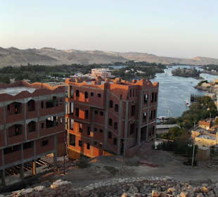 Blick von der Cafe - Terrasse auf das Nilkatarak