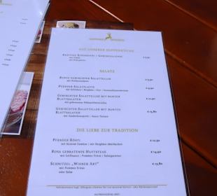 Gasthaus Moosegg - Speisekarte