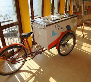 Alter Eiswagen im Museo del Turismo