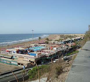 Einkaufsmeile Strand Playa del Ingles
