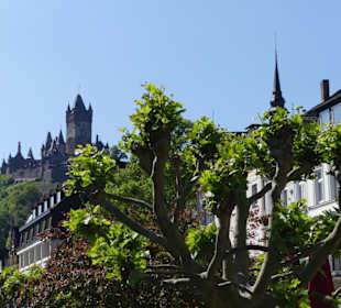 Die Burg ist immer im Blick