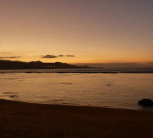 Sonnenuntergang Stadtstrand Playa de las Canteras
