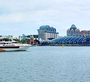 Blick auf Sentosa Island