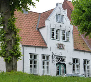 Friedrichstadt vom Wasser aus