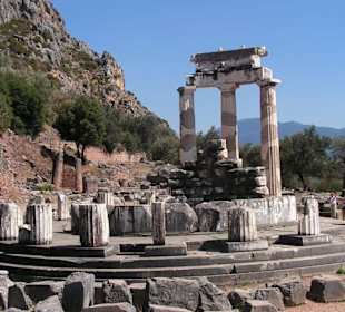 Tempel in Delphi
