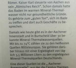 Hinweistafel für die Quellen der Therme