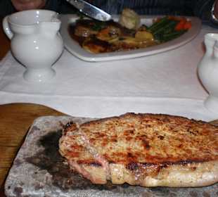 Fleisch auf Speckstein