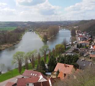 Blick von der Burg ins Saaletal