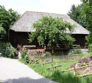 Alte Höfe in schöner Landschaft