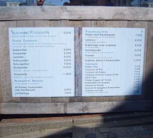 Eine Gesamtspeisen Karte !