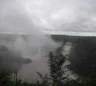 Die Wasserfälle, von Brasilien aus gesehen