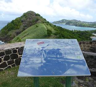 Aussichtspunkt Fort Rodney auf Pigeon Island