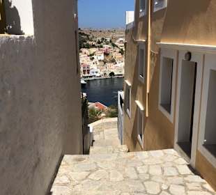 Blick von derTreppe nach unten