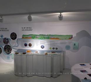 Infowand in der Ausstellung zum Laheema Nat. Park 