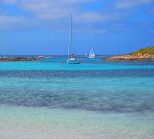 Playa de ES Pojols auf Formentera