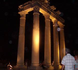 Apollo Tempel in Side um 22.00 Uhr