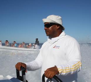 Fahrt mit dem Schnellboot nach Saona