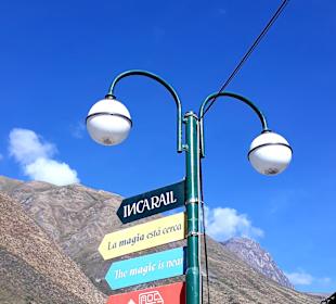 Bahnhof Stadt Ollantaytambo