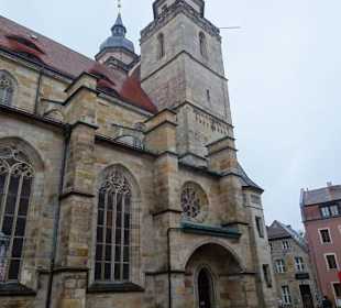 Außenansicht der Stadtkirche von Bayreuth