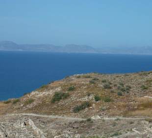 Ausblick von oben auf das Meer