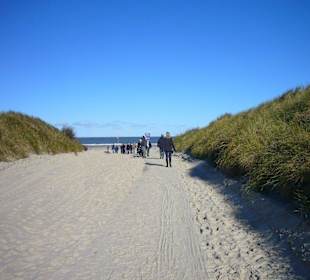 Zum Strand "weiße Düne"